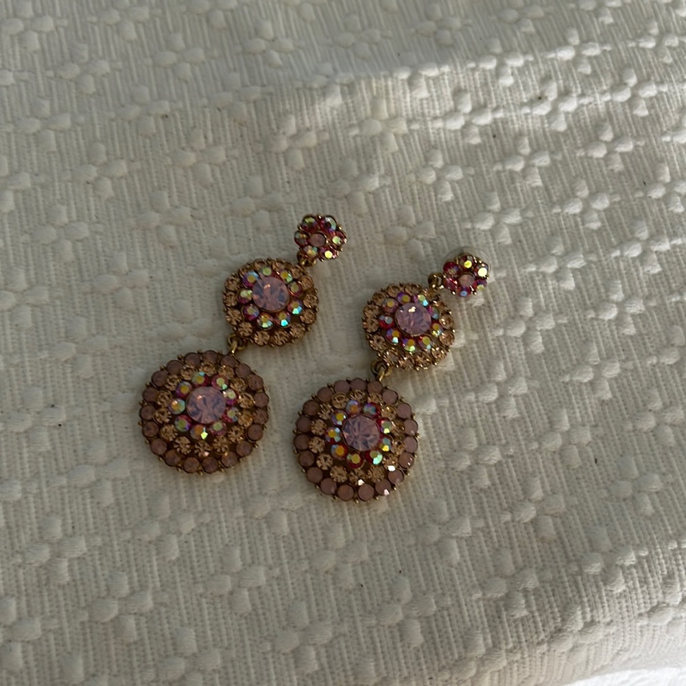 Pink Crystal Earrings